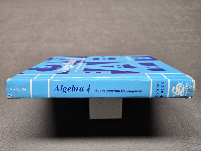 Saxon Algebra 1/2 Second Edition Hardcover Homeschool Textbook John Saxon Math gallery