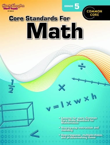 CORE STANDARDS FOR MATH: REPRODUCIBLE GRADE 5 By Steck-vaughn **Excellent**