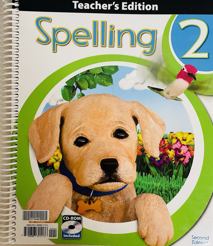 BJU Press Spelling 2 Teacher’s Edition w/CD 2nd Edition Spiral Homeschool