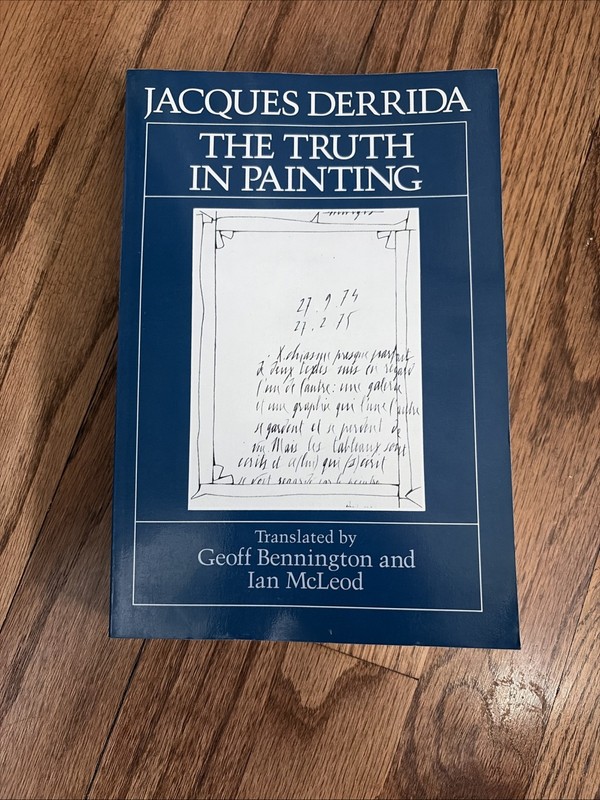 The Truth in Painting Paperback Jacques Derrida philosophy