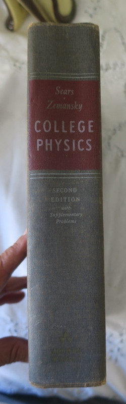 College Physics Complete Edition Sears & Zemansky, Addison-Wesley MIT, 1956