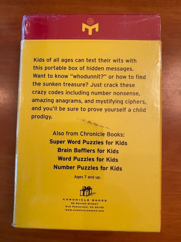 Mensa for Kids 75 SECRET CODES ('97) Brand New, Factory-sealed, Ships Free RARE gallery