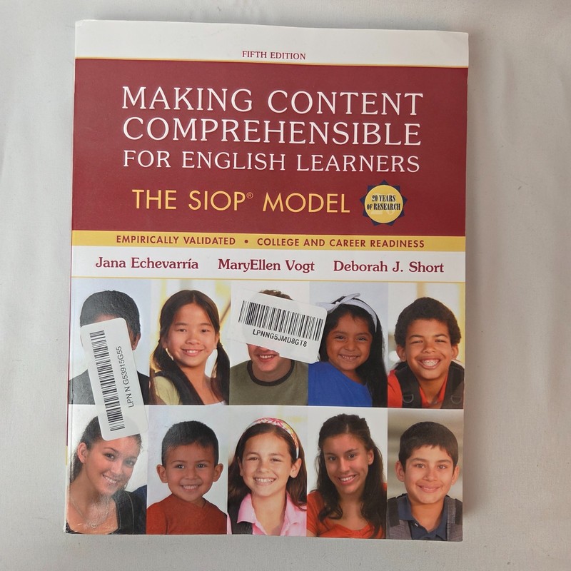 Making Content Comprehensible for English Learners THE SIOP MODEL 5TH EDITION RJ