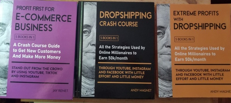 Lot of 3 Dropshipping & E-commerce Business [5 Books in 1] Books Renent Magnet