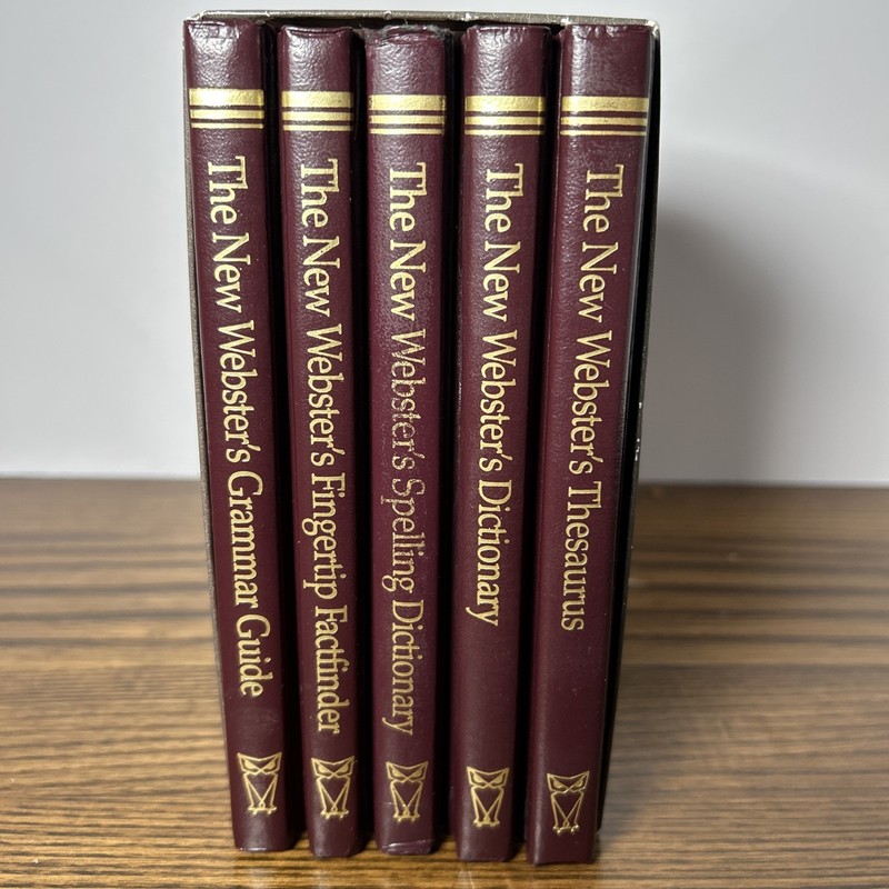 Vintage Educational Book Set 1980s The New Websters 4 Books in case included