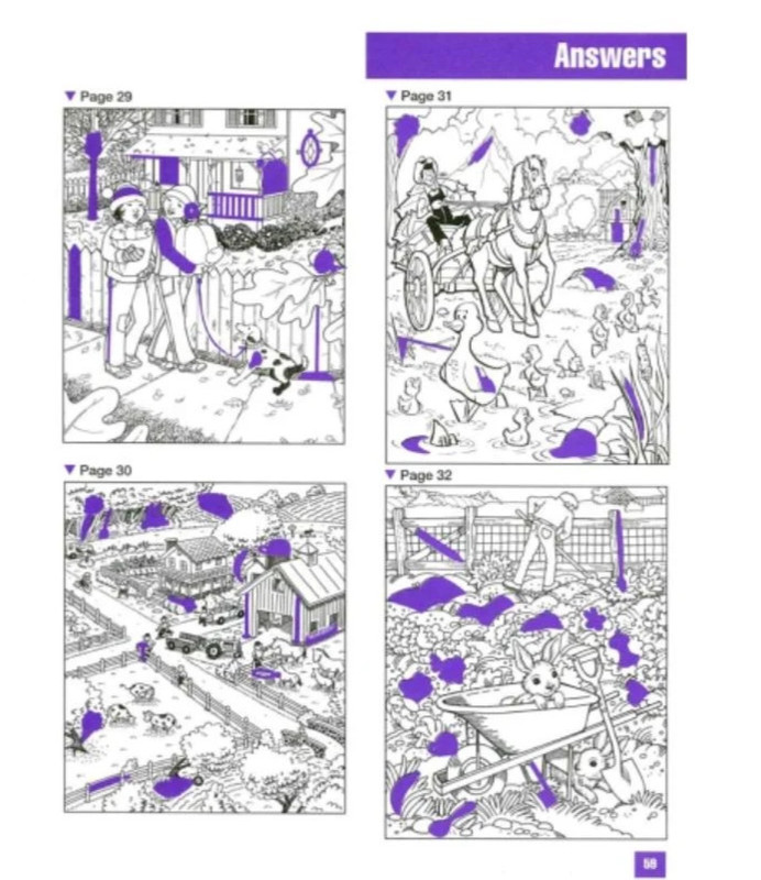 Hidden Pictures (with answer) 4 sets 264 pages - kids activities seek & find gallery