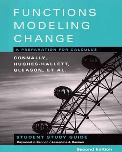 Student Study Guide - Paperback, by Connally Eric; Hughes-Hallett - Acceptable