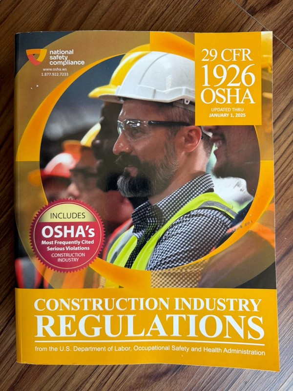 National Safety Compliance Construction Industry Regulations 2025 29 CFR 1926 O…