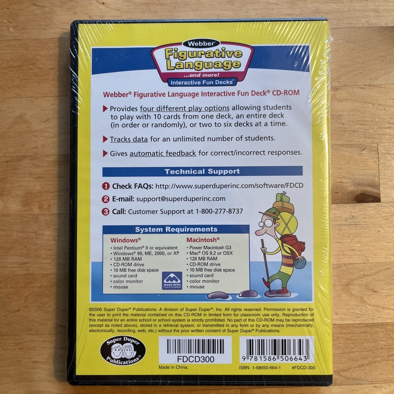 NEW Figurative Language Interactive Fun Decks Super Duper Educational CD SEALED gallery