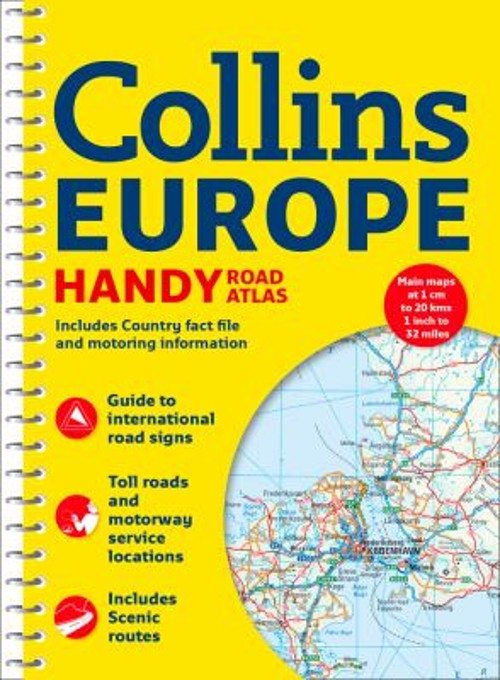 Collins Handy Road Atlas Europe [New Edition] Spiral Collins Maps