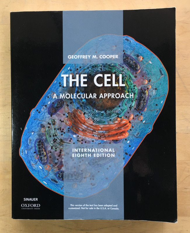 The Cell: A Molecular Approach International 8th Ed. by Geoffrey Cooper – PB, G