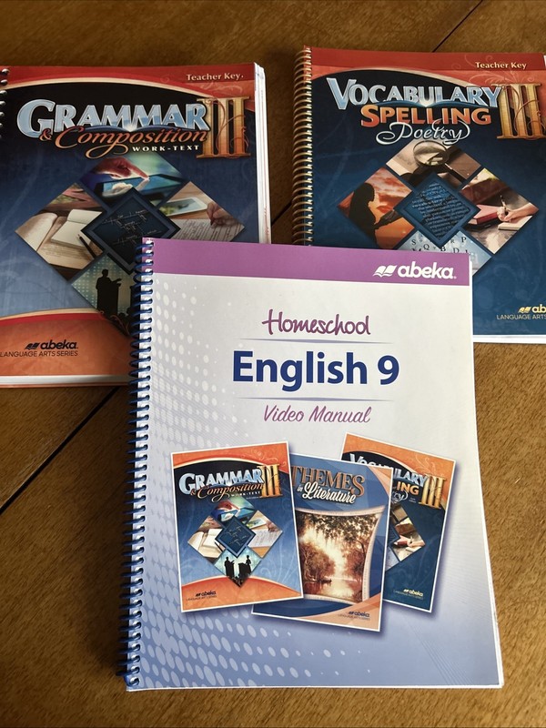 Abeka Language Arts Series 9 Teacher Books