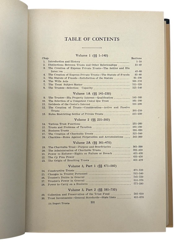 Bogert Trust And Trustees Sections 361-470 Law Book Copyright 1953 gallery
