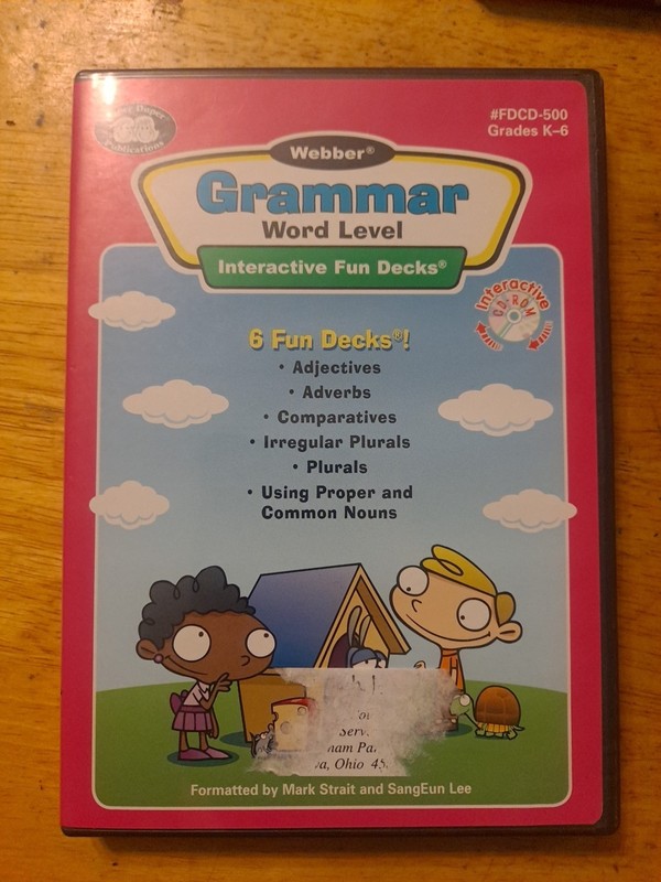 Webber Grammar Word Level CD-ROM: Fdcd500 Grades K-6 by Super Duper Publications