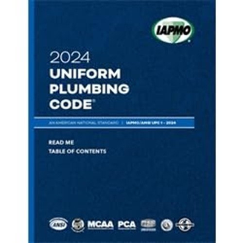 2024 Uniform Plumbing Code Soft Cover W/Tabs IAPMO/ANSI UPC 1 PB