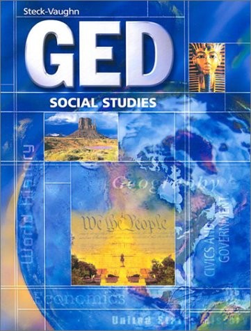 STECK-VAUGHN GED: STUDENT EDITION SOCIAL STUDIES *Excellent Condition*