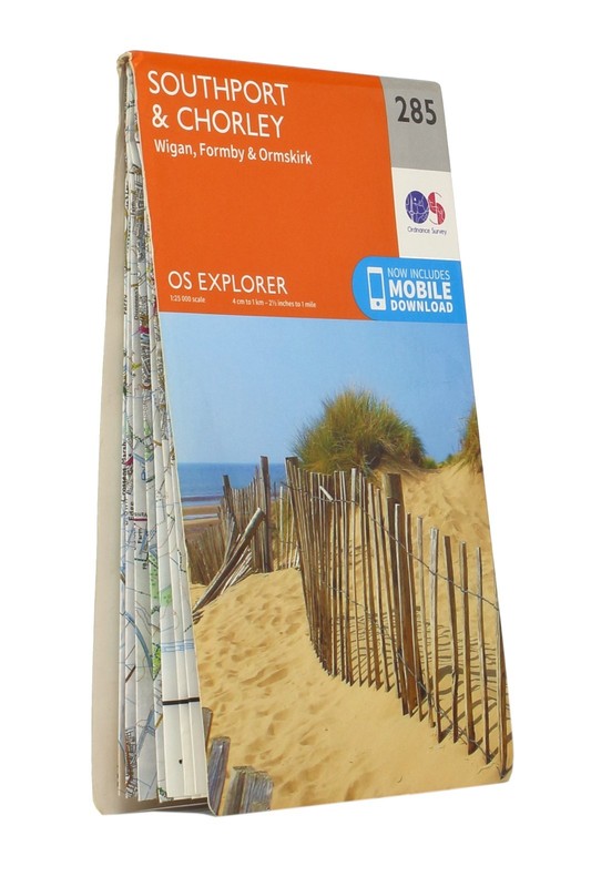 Southport & Chorley, Wigan, Formby & Ormskirk, OS Explorer Map, 1:25 000 sclae