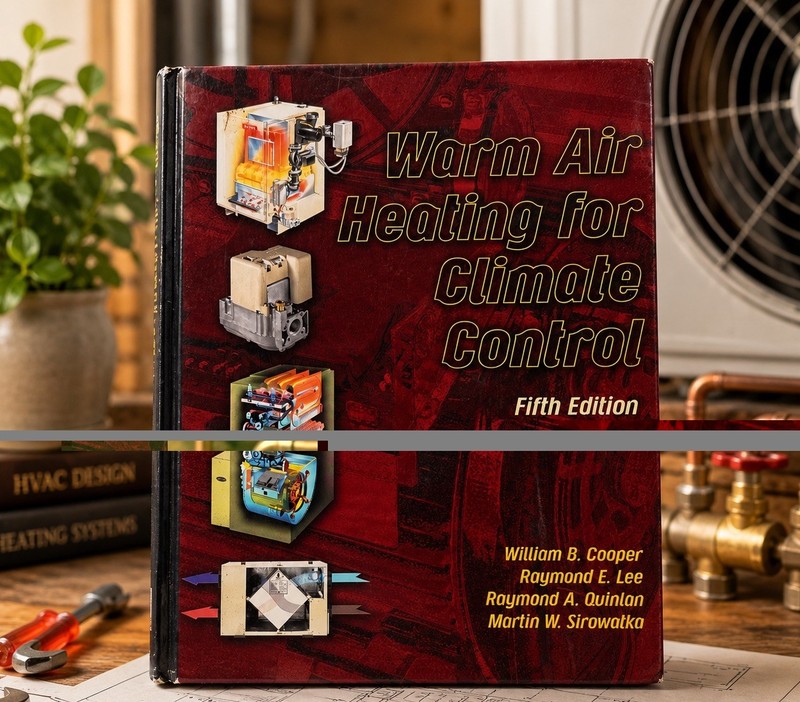 Warm Air Heating for Climate Control 5th Edition HVAC Textbook Hardcover
