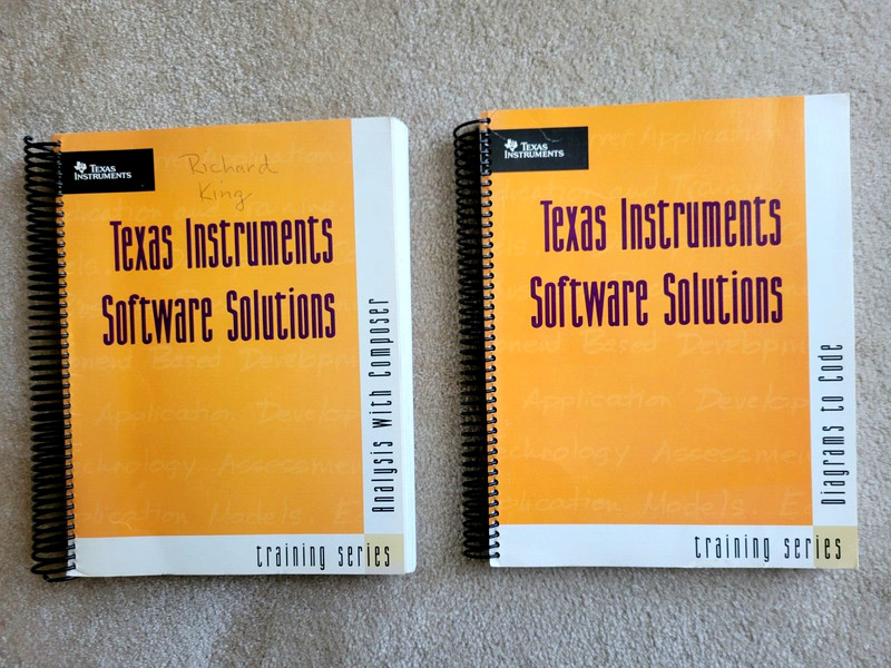 Texas Instruments Software Solutions Training Series 2 Spiral Bound Books 1995