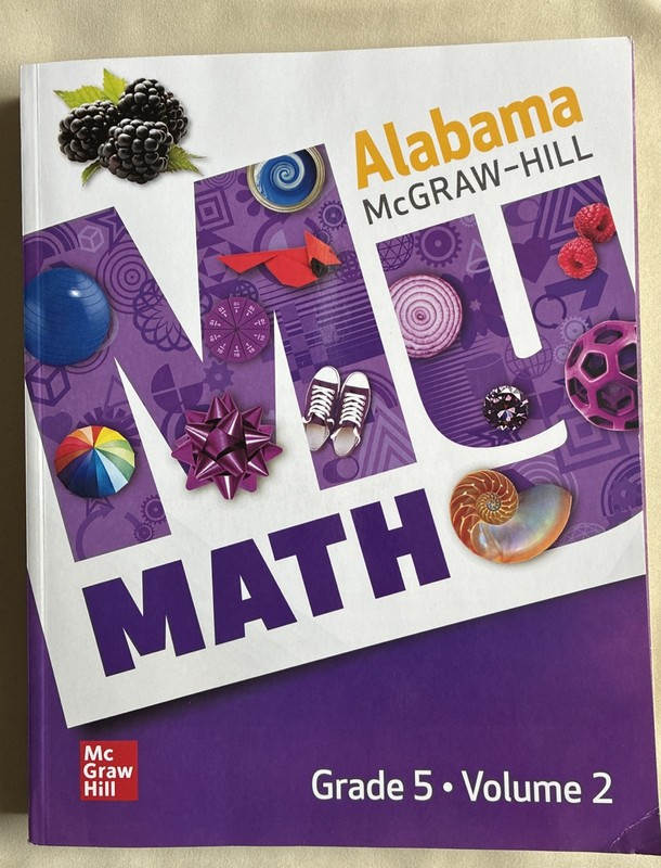 Alabama McGraw-Hill My Math Grade 5, Volume 2 (2022 PB) – Clean Pages