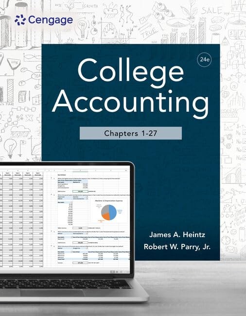 COLLEGE ACCOUNTING, CHAPTERS 1-27 BY Robert Parry HARDCOVER **NEW**