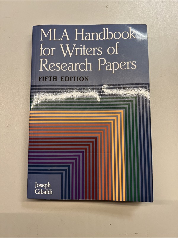 MLA Handbook for Writers Of Research Papers 5th Edition By Joseph Gibaldi