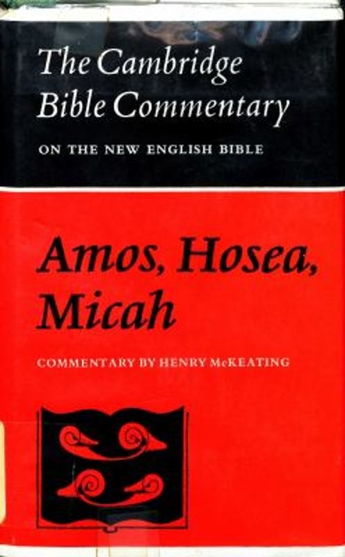 The Books of Amos, Hosea, Micah Hardcover Henry McKeating