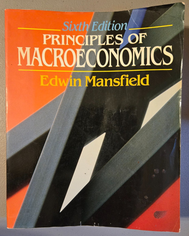 Principles of Macroeconomics by Edwin Mansfield (1989, Trade Paperback)