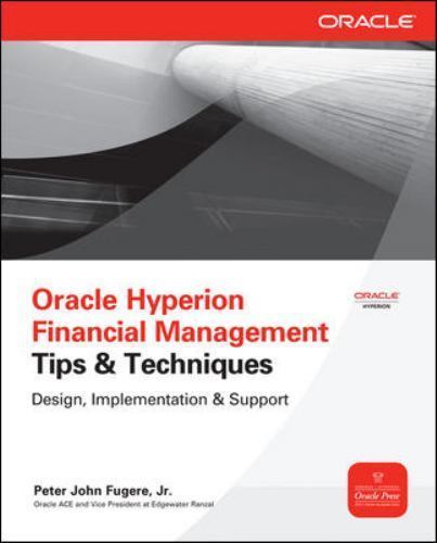 Oracle Hyperion Financial Management Tip- 9780071770446, paperback, Peter Fugere