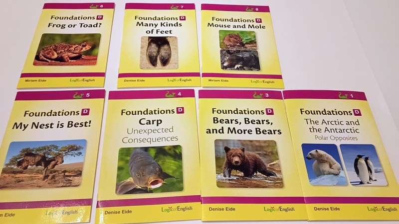 Logic of English Foundations D Readers Complete Set 7 Books Homeschool Phonics.