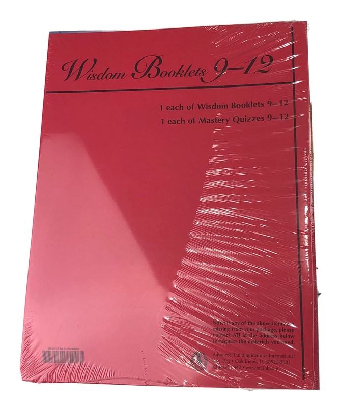 NOS 2nd Edition ATI 9-12 Student Wisdom Booklet Mastery Quiz