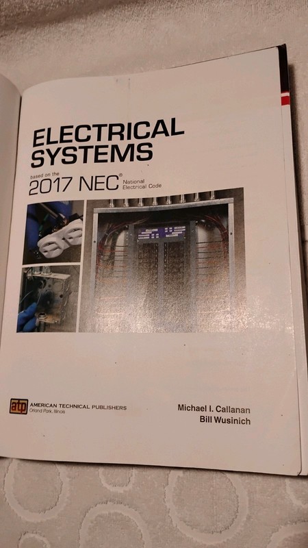 Electrical Systems Based on the 2017 NEC Callanan Wusinich Textbook Paperback gallery