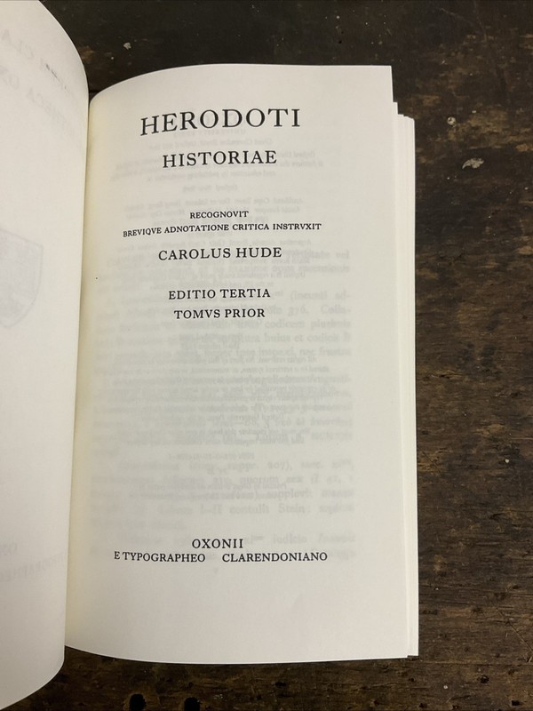 Oxford Classical Texts: Historiae by Herodotus (1927, Hardcover) gallery