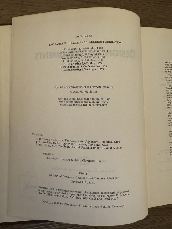 Design of Weldments 1976 by Omer W. Blodgett - The James F. Lincoln Arc Welding gallery