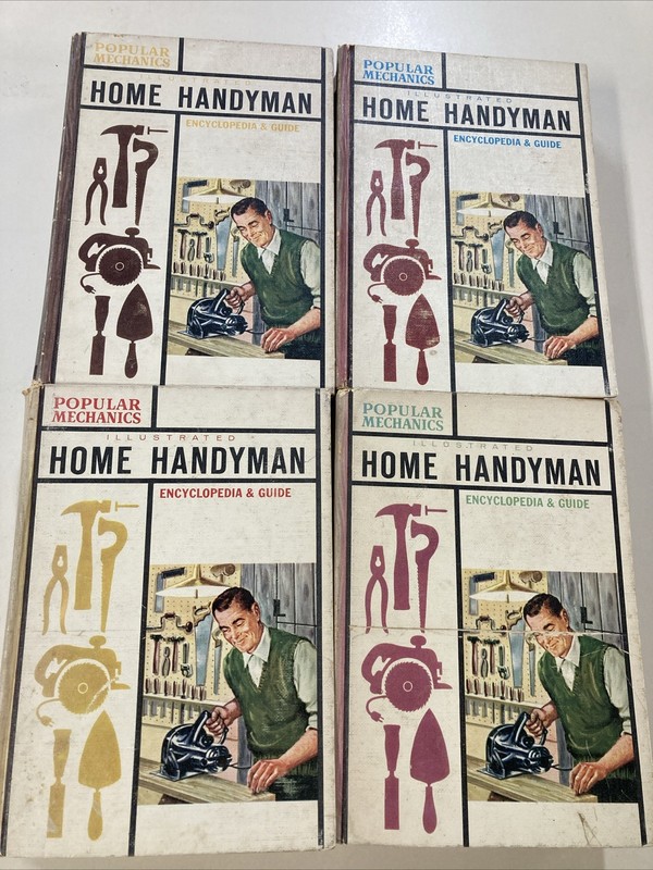 Illustrated Home Handyman Encyclopedia & Guide 4 vol set HC 1962 Readers Instit