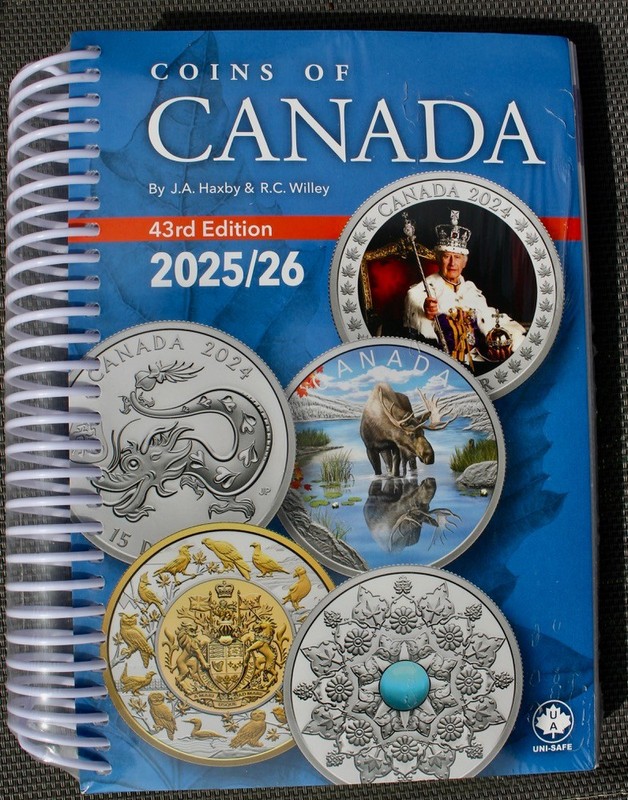 2025/26 COINS OF CANADA By JA Haxby & RC Willey 43rd EDITION 810 Pages – SEALED