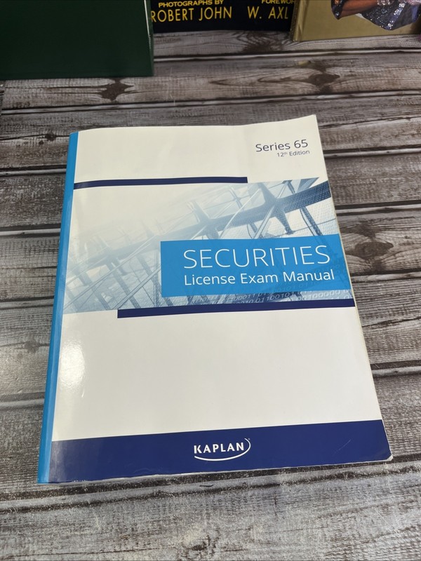 Kaplan Series 65 Securities License Exam Manual Study Guide 12th Ed Paperback