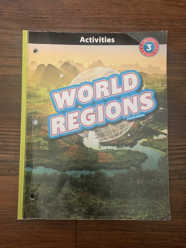 USED Bob Jones 3rd grade Heritage Studies World Regions Book & Activities Book gallery