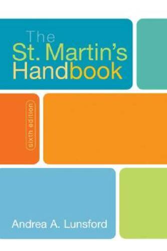 The St Martins Handbook – Hardcover By Lunsford, Andrea A – ACCEPTABLE