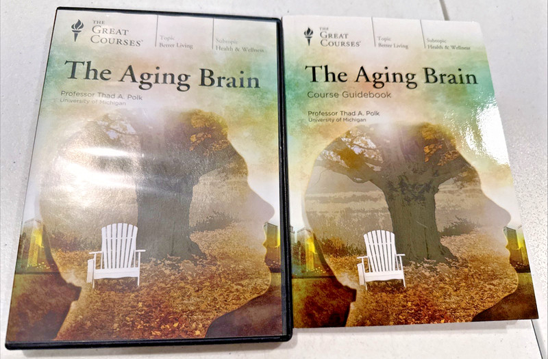 Great Courses The Aging Brain DVD 2 Disc Set & Guidebook
