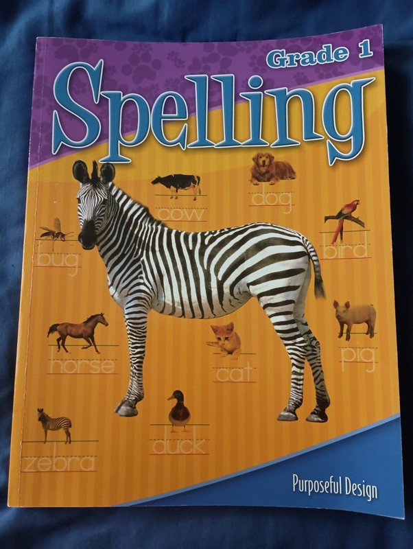 Purposeful Design Spelling Grade 1 Student Book – Brand New