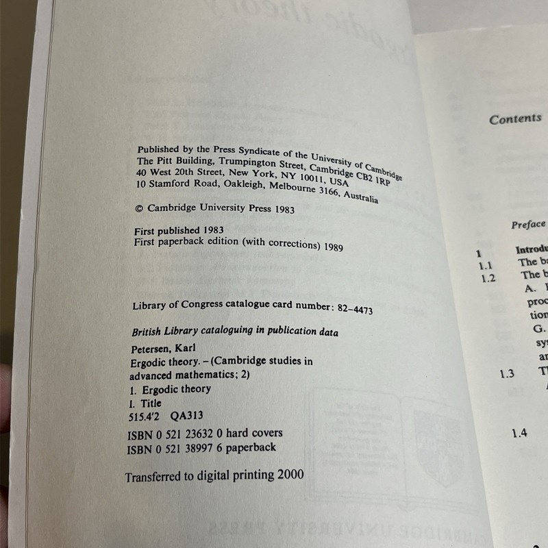 Cambridge Studies in Advanced Mathematics Ser.: Ergodic Theory by Karl E.... gallery