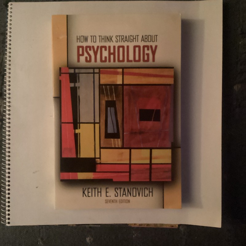 How to Think Straight about Psychology 7th Ed by Keith E. Stanovich (PB)