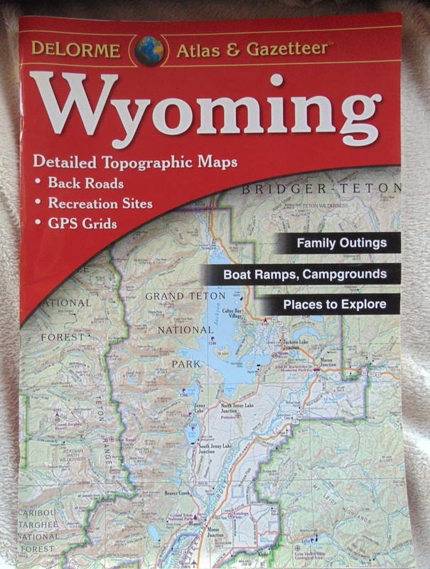Wyoming DeLorme Atlas & Gazetteer Topographic Map Camping Hiking GPS