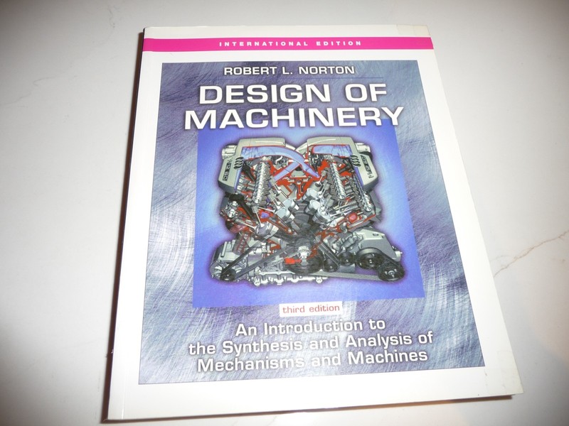 DESIGN OF MACHINERY, 3rd Ed. w/CD – Robert L Norton – 2004 PB – Free Shipping