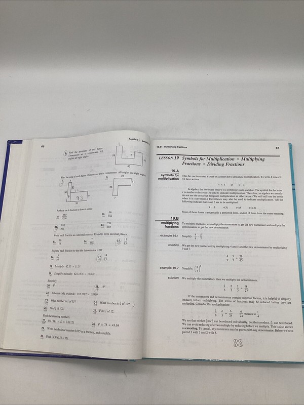 Saxon Algebra 1/2 Student, Teacher & Solution Manual (3rd Edition) Middle School gallery