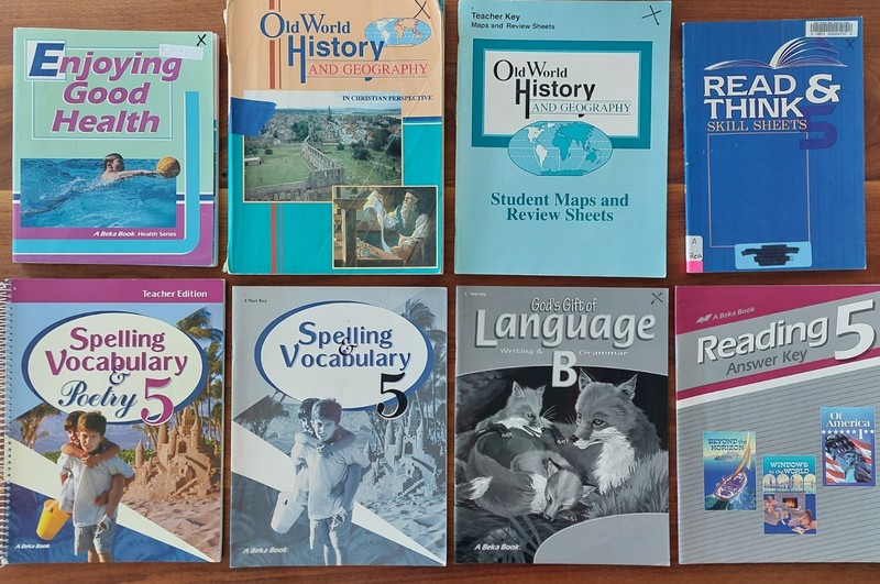 Abeka 5th Grade Homeschool Curriculum Lot