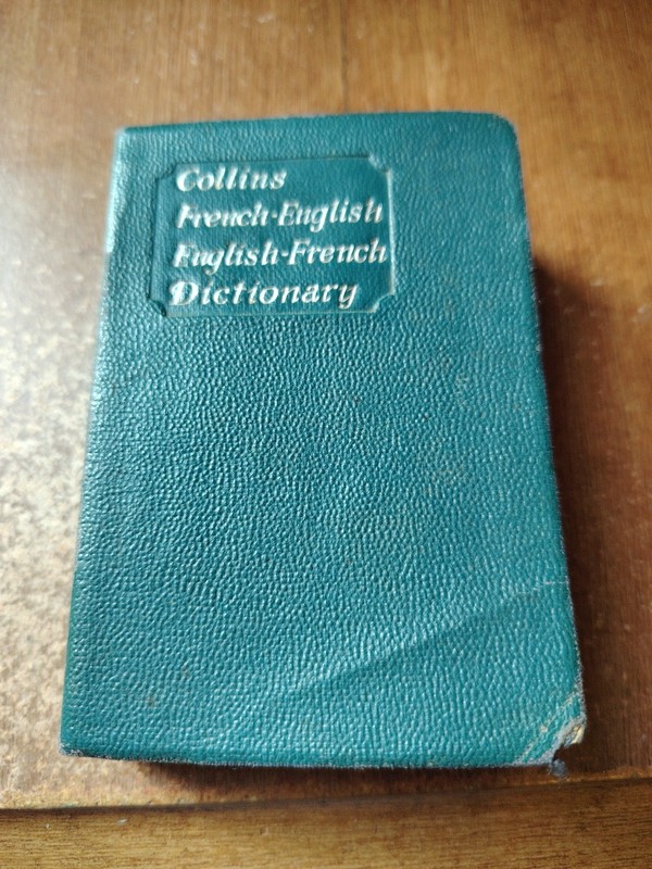 Vintage 1959 Collins French-English English-French Dictionary