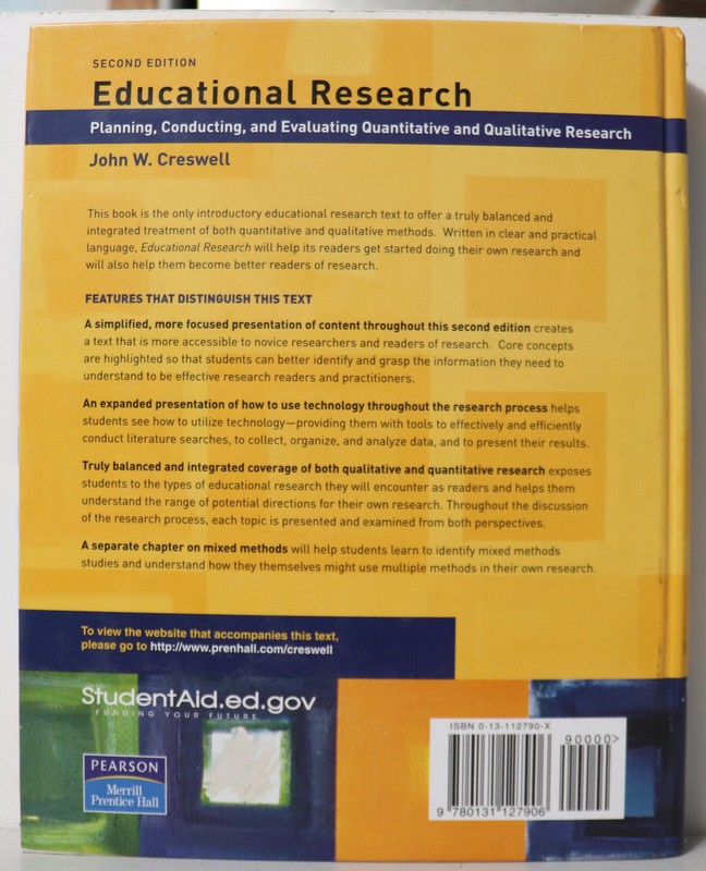 Educational Research (2nd Edition, Hardcover) by John W. Creswell gallery