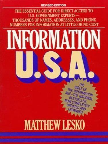 Information U.S.A.: Revised Edition; Lesko’s In- paperback, Lesko, 9780140467451